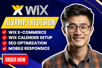 revamp wix website redesign build update wix website edit wix website revamp wix