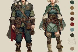 make a amazing dnd party d and d character for you