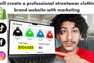 clothing brand marketing shopify store promotion clothing brand sales manager