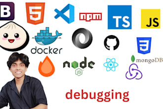 debug typescript, nodejs, react, bun ,hono web app