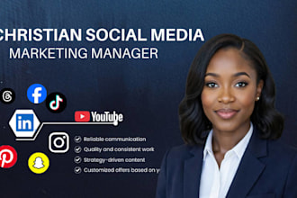 your christian social media manager, monthly content creator,  gospel ministry