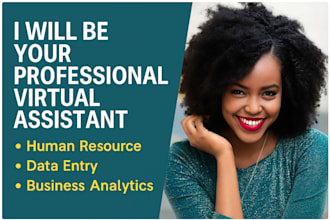 be your virtual assistant HR data entry, business analytics,
