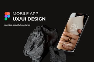 design mobile app UX UI in figma