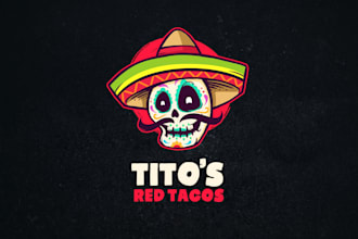 design a unique mascot logo for your mexican taco restaurant