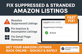 fix amazon listing suppression and stranded inventory amazon listing issues