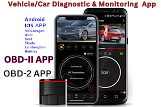 develop vehicle diagnostic scanner app, obd2, obd11 scanner app, car monitoring