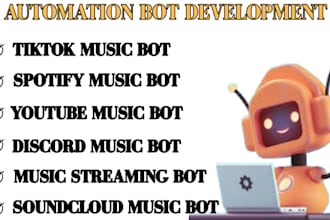 develop music streaming spotify music bot youtube music bot discord music bot