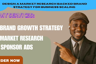 design a market research backed brand strategy