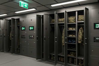 do 3d military basement design, interior modeling and cgi rendering