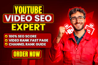 be your youtube SEO expert for best video optimization