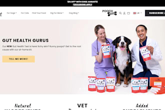 design dog supplement shopify website dog probiotics pet supplement dog vitamin