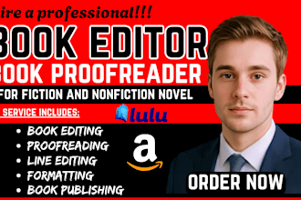 developmental edit, science fiction, proofread memoir, format urban fiction book