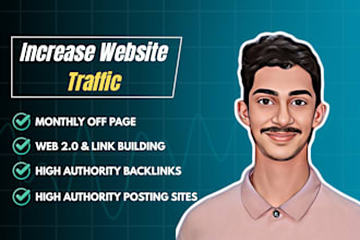 do monthly offpage SEO service with backlink web 2 0 link building