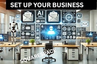 set up business phone setup, ai task automation, and send grid management