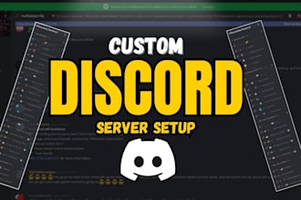 setup discord server,gaming discord, nft discord, crypto discord server setup