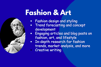 handle fashion and art research and summaries