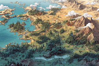 fantasy map design map illustration fantasy map