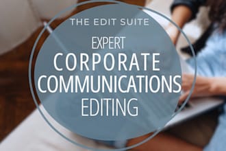 edit corporate communication for clarity and impact