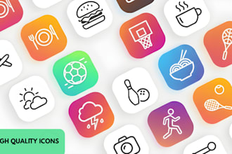design icons for your business website or social media