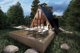 custom villa plans and realistic 3d renders