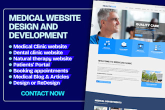 develop a wordpress medical or dental website with online appointment booking