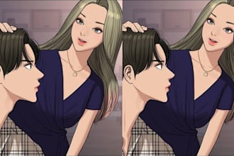 draw and color manga comic webtoon anime comic book manga comic storyboard