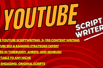 script writing for a youtube channel