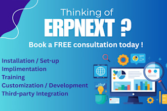 install and customize frappe erpnext for you