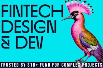 design and build your fintech app or dashboard
