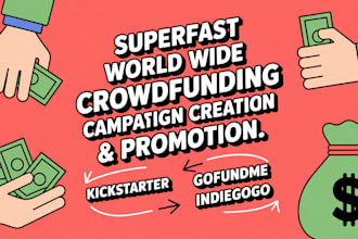 crowdfunding campaign creation on kickstarter and promotion campaign indiegogo