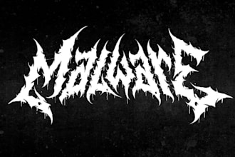 do epic metal logo design dark, heavy and aggressive styles