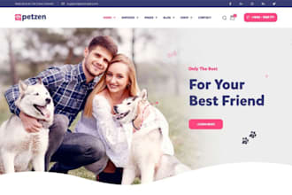 pet care website dog training website pet store website