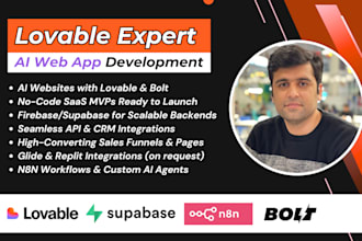 build an ai saas web app using lovable, supabase, and n8n automation