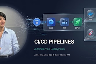 set up and automate cicd pipelines and dockerize images