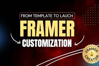 do complete framer website template customization