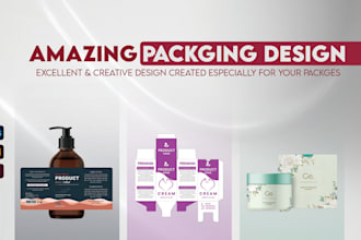 edit, redesign product packaging, label, dielines