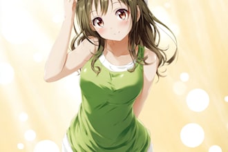 create and illustrate anime characters art