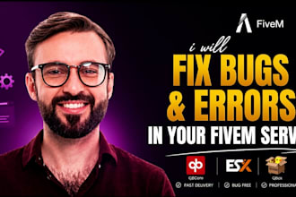 fix bugs and errors in your fivem server esx qbcore qbox