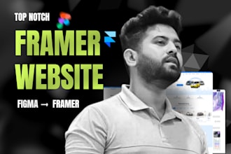 design and build a framer website, framer animation, figma to framer