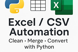 automate microsoft excel or CSV tasks with python pandas