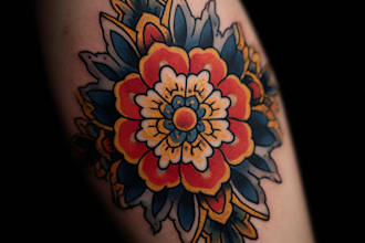 create a custom traditional tattoo design