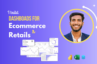 be your data analyst for ecommerce using power bi and excel