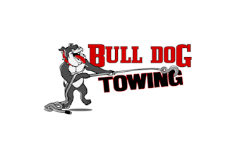 design elegant vibrant bulldog towing logo