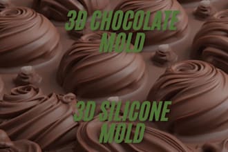 do custom 3d chocolate mold resin soap silicone mold injection mold resin soap