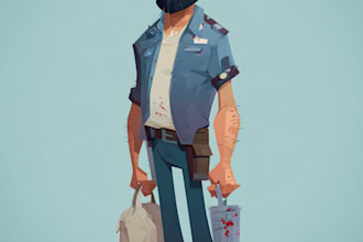 draw 2d games, characters and environments, fantasy