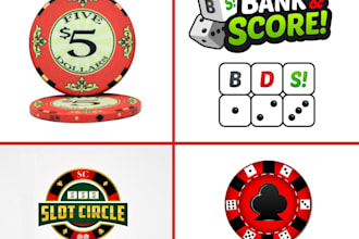 do professional poker chip or poker logo design for your brand