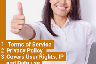 create custom website legal policies