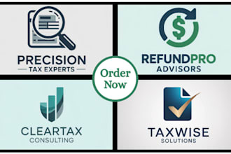 financial consulting tax logo leads flyer