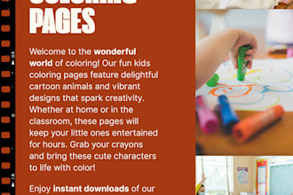 design kids cartoon coloring pages printable