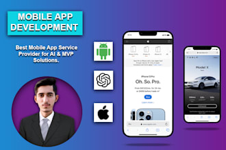 develop a ai powered app for ios and android, ai saas app